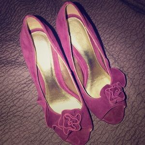 Blossom and Ruffle Platform Heels